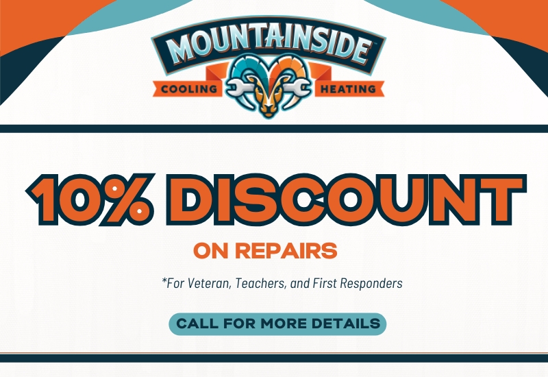 Mountainside offers 10% off repairs